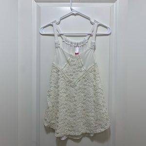 Lace tank top S